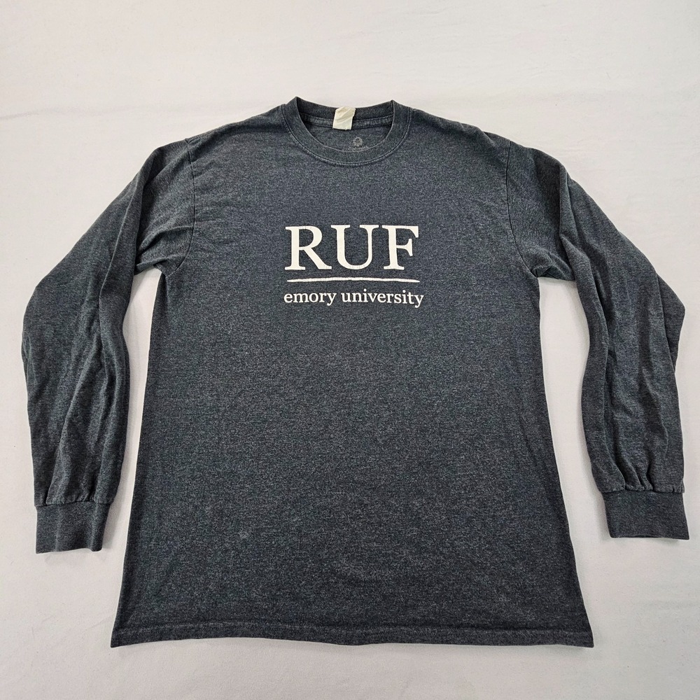 Emory University RUF Gray Long Sleeve T-Shirt Men's M